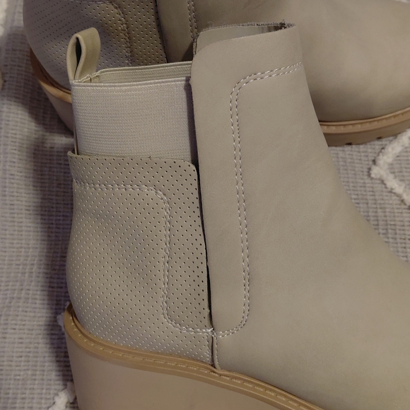 Beige Ankle Chelsea Booties - Picture 3 of 8